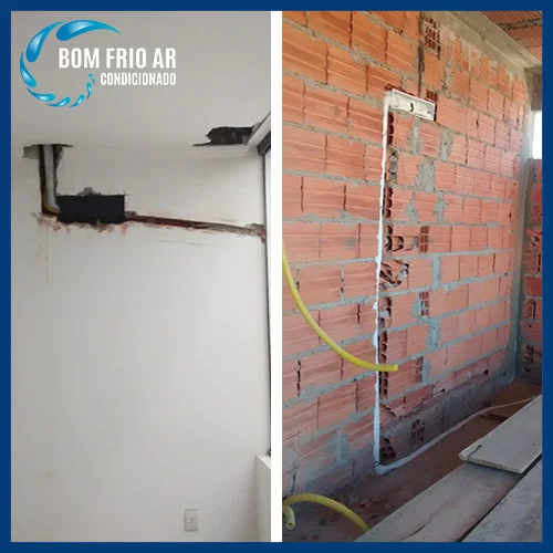 infraestrutura para ar condicionado split