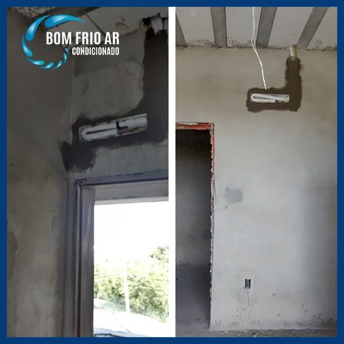 infraestrutura para ar condicionado split