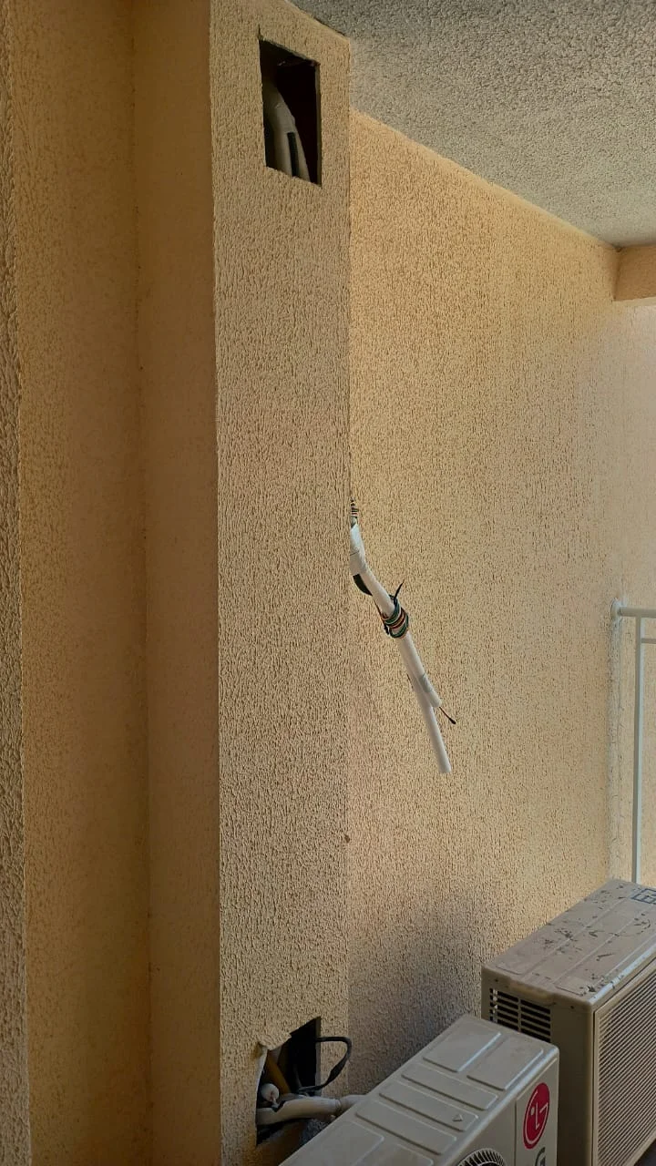 infraestrutura para ar condicionado split